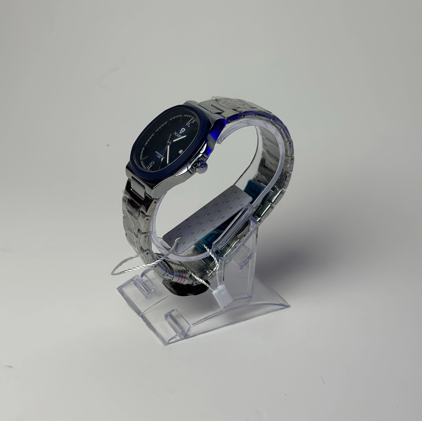 Ticarto Men’s Blue Dial Stainless Steel Watch