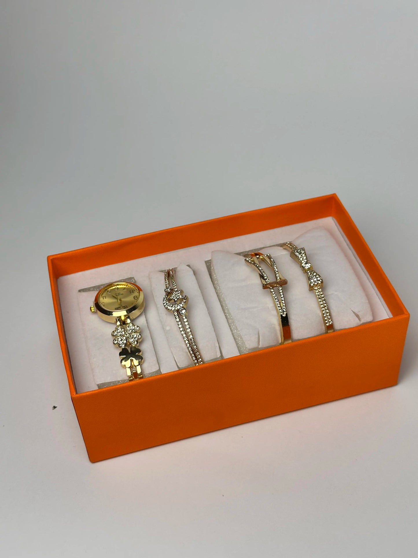 Women’s Luxury Watch & 3 Bracelet Gift Set